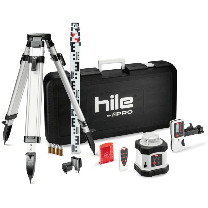 Niveau laser rotatif Hile D400 + trépied + bâton