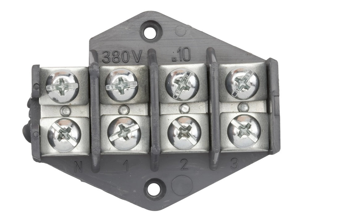 Klemmenblok Aftakring 4x10mm2 Zwart