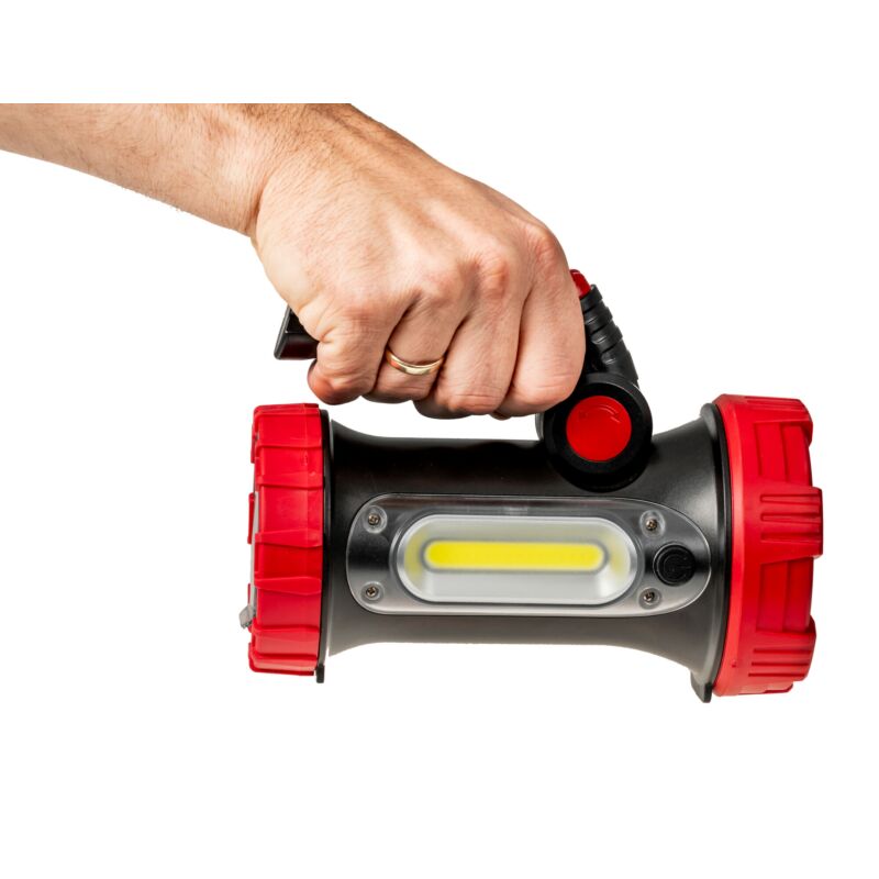 Lanterna Led com alça móvel de bateria recarregável 350lm+180lm
