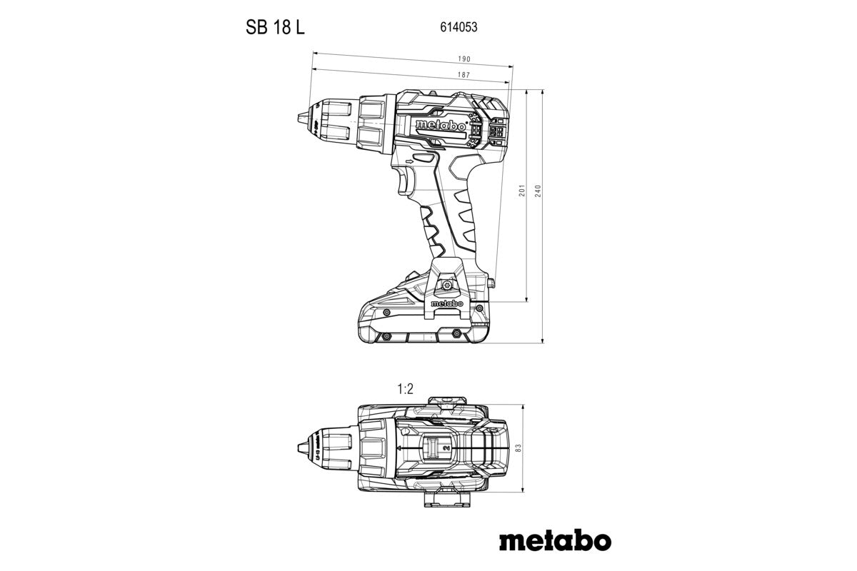 Cordless Impact Drill 18v Sb 18 L 2*2.0ah