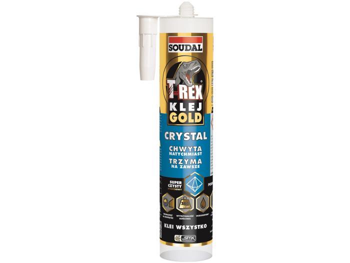 Hybrydowy klej montażowy 290ml T-rex Gold Crystal