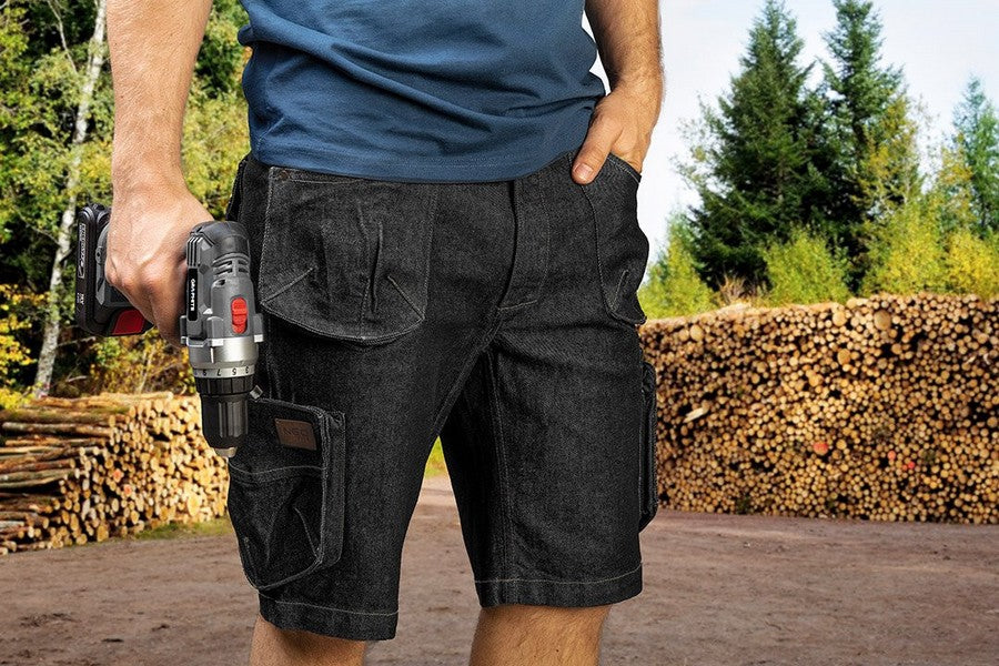 Denim Work Short sleeves Black Xl