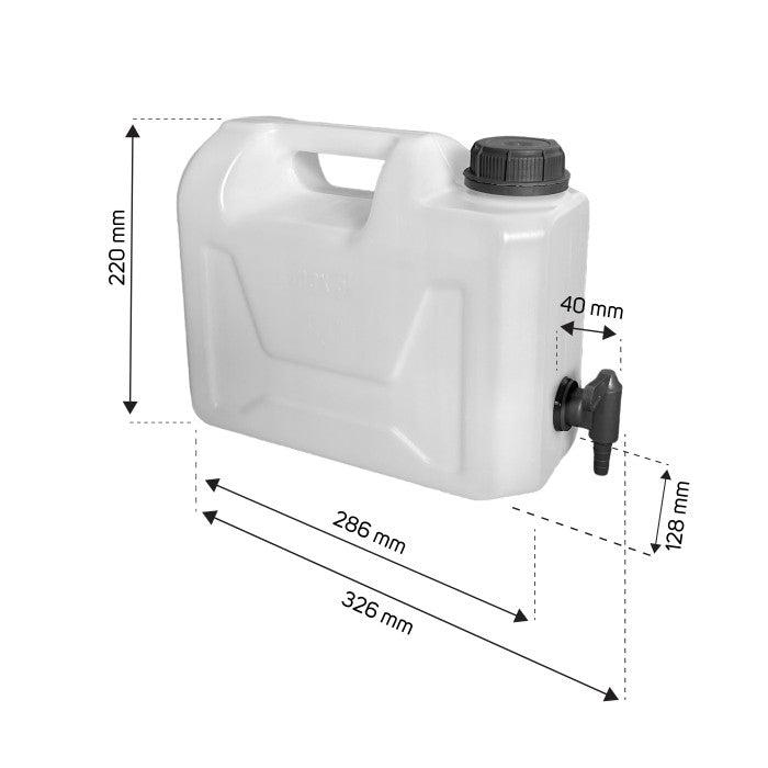 Canistra de apa cu robinet din plastic 5l 3/4''