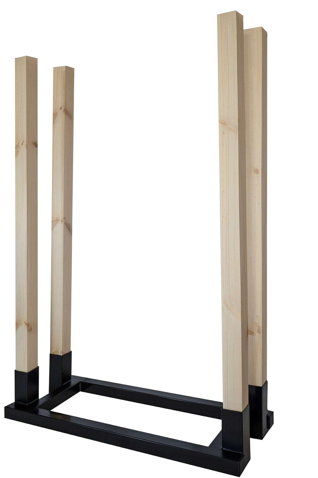 Metal Wood Stand 80cm. Wooden Posts
