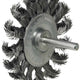Scheibenbürste mit geflochtenem Schaft 75 mm