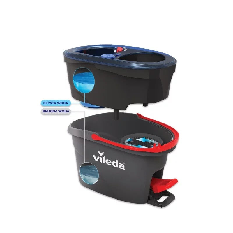 Vileda Mop H2pro Box Mop + Găleată + Storcator
