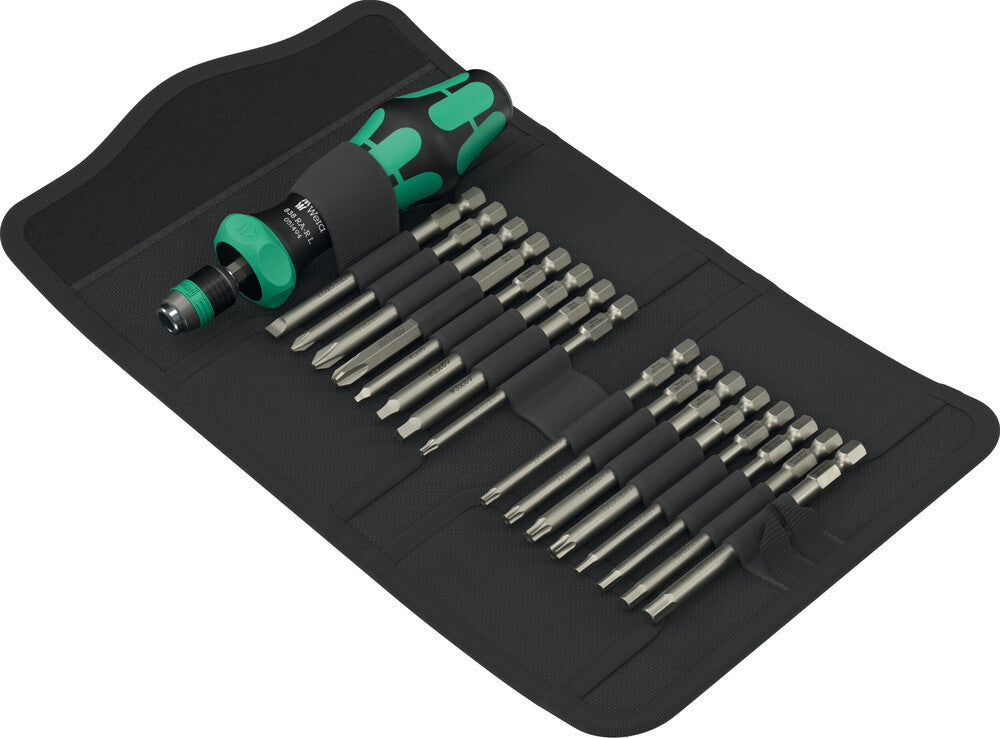Set Of Long Bit In A Case With Holder 17 Pieces