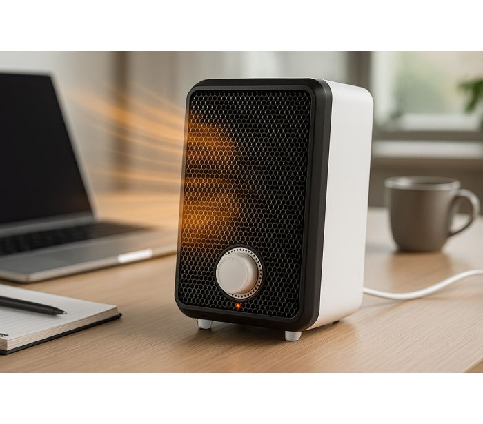 Calentador de ventilador de escritorio de 600w