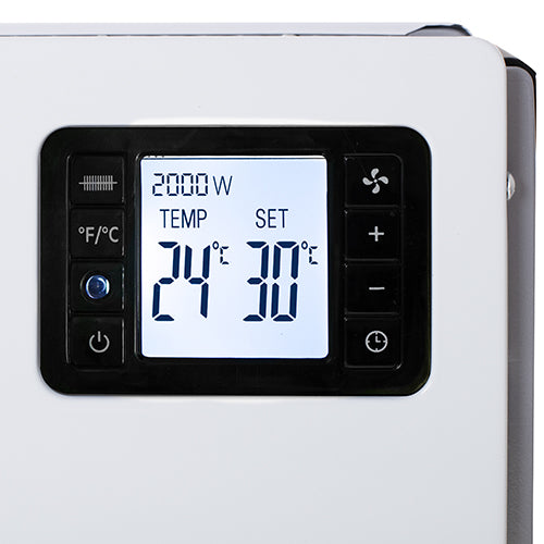 Termoconvettore LCD Con Telecomando Bianco 2000w Cr 7739