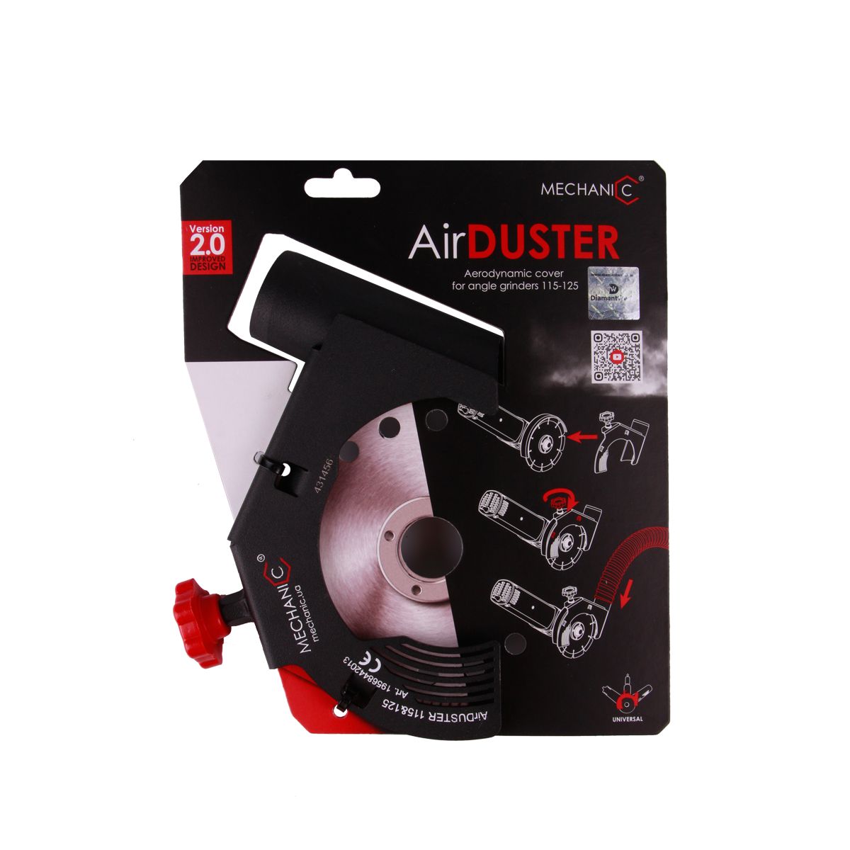 Airduster Suction Cutting Guard For Angle Grinding 115/125