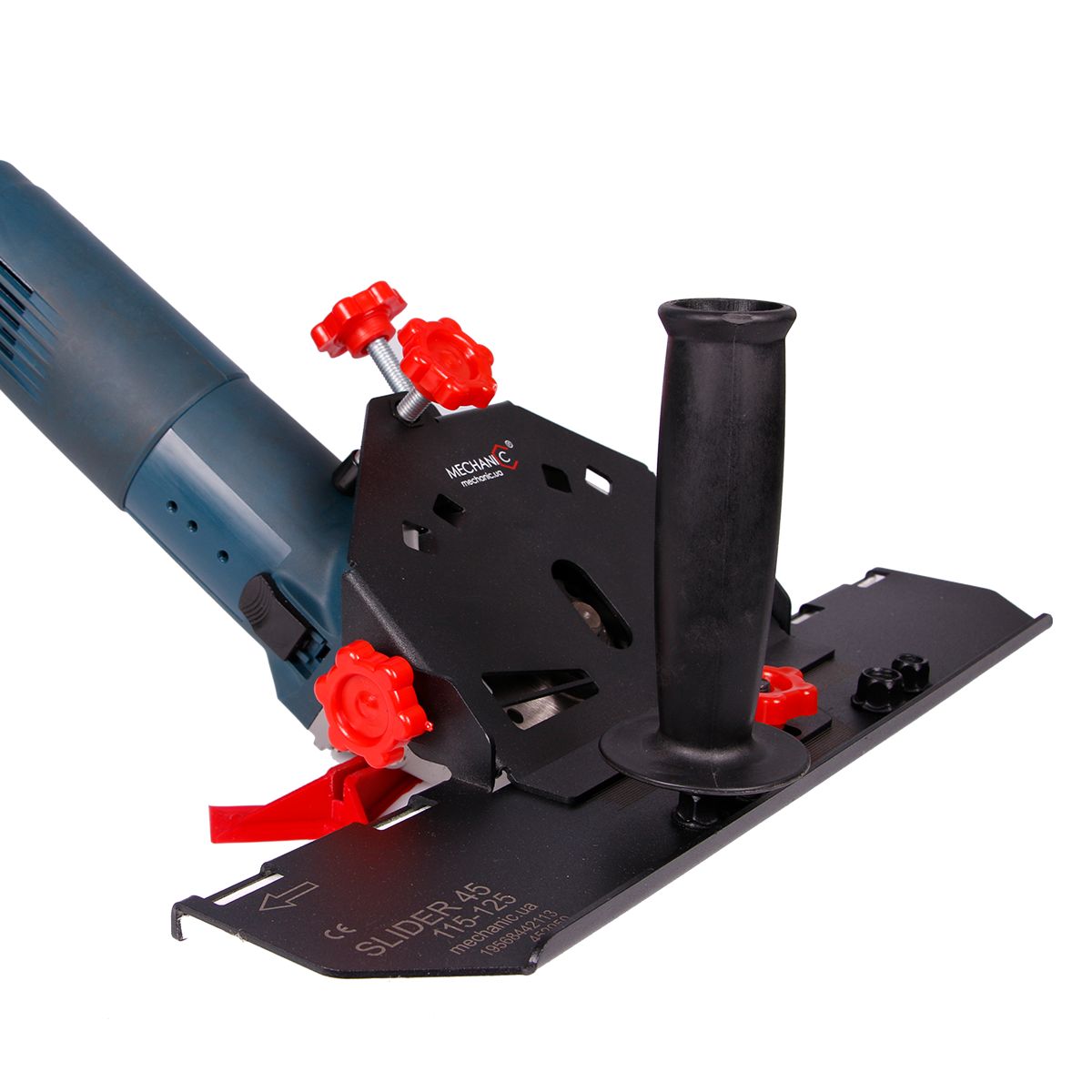 Řezací jezdec/nástavec 45 stupňů pro úhel broušení 125 mm