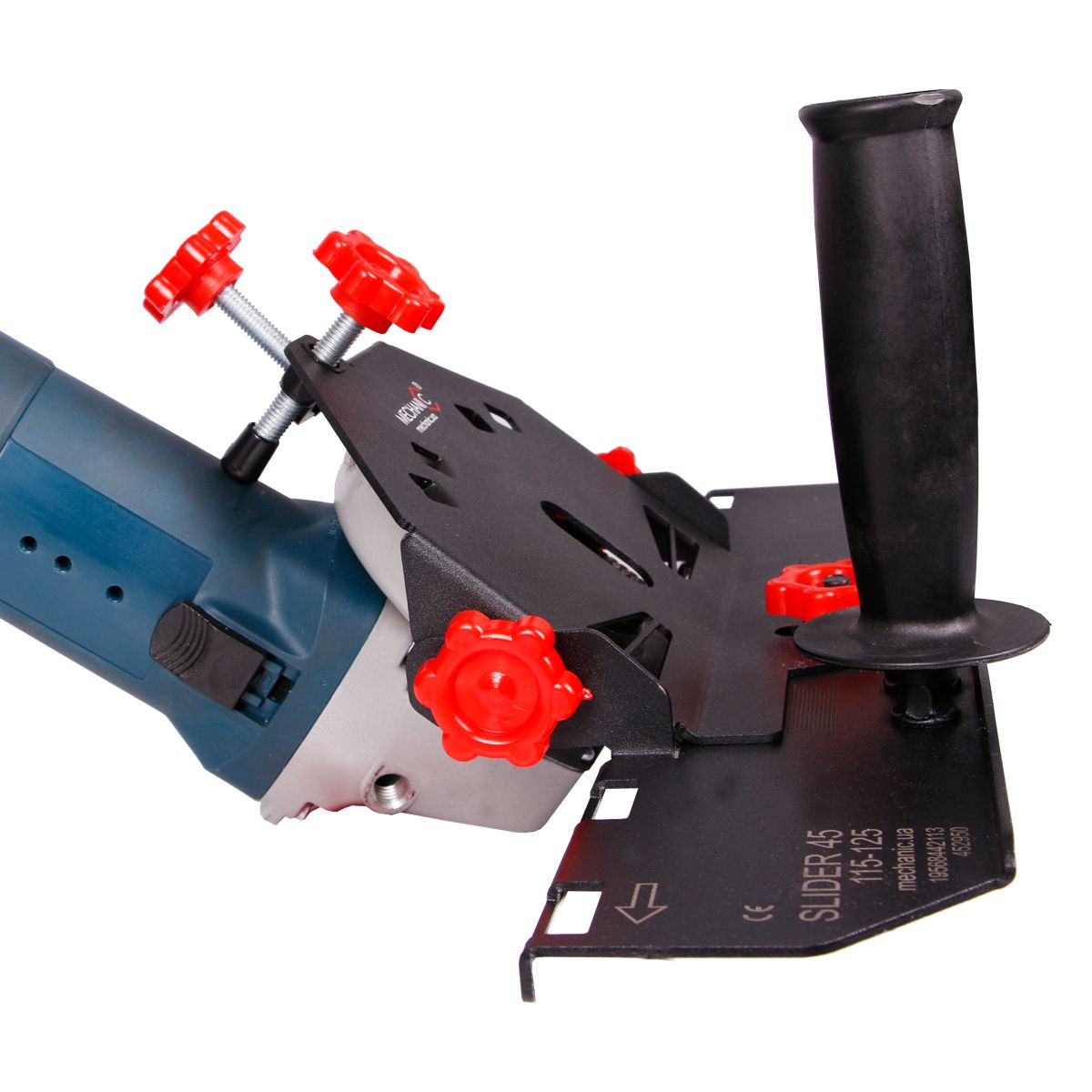 Řezací jezdec/nástavec 45 stupňů pro úhel broušení 125 mm