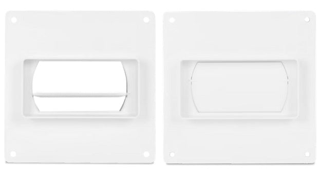 Flat Channel Variable Connector 110*55 Med Backventil 100mm