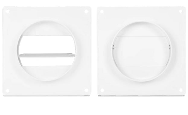 Flat Channel Variable Connector 110*55 Med Backventil 100mm