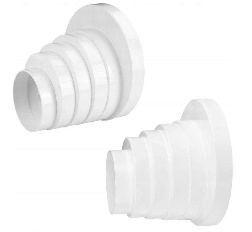 Round Channel Reducer - Multi-step Asymmetrical Fi 80-150