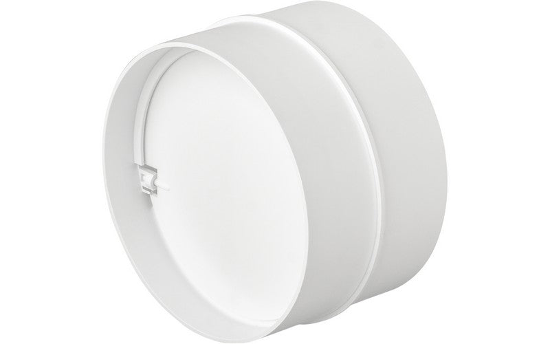 Connecteur de conduit rond avec clapet anti-retour 100 mm