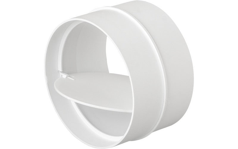Connecteur de conduit rond avec clapet anti-retour 100 mm