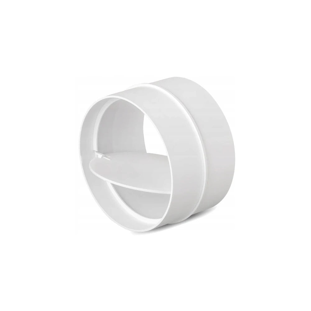 Round Duct Connector With Check Valve 125mm