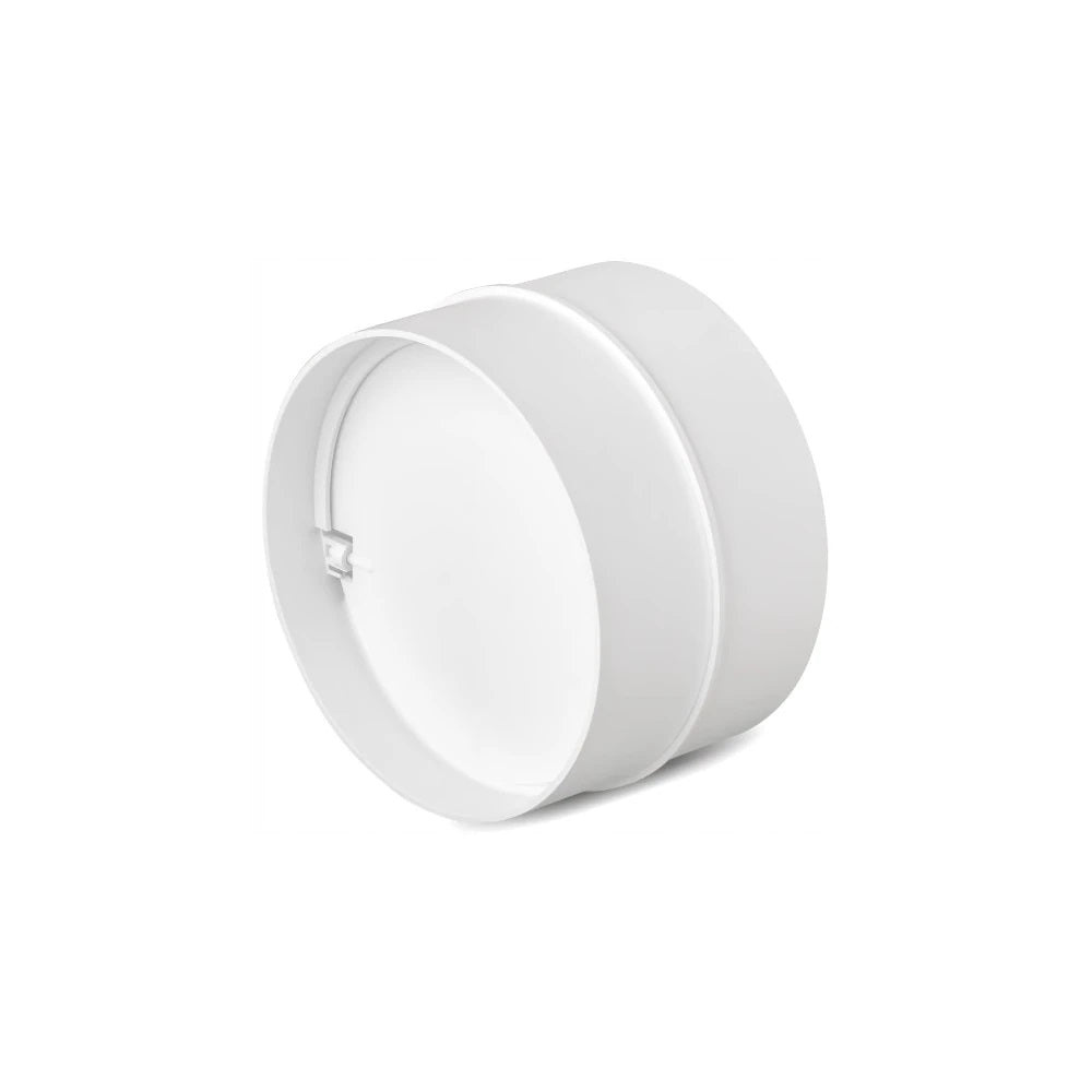 Round Duct Connector With Check Valve 125mm