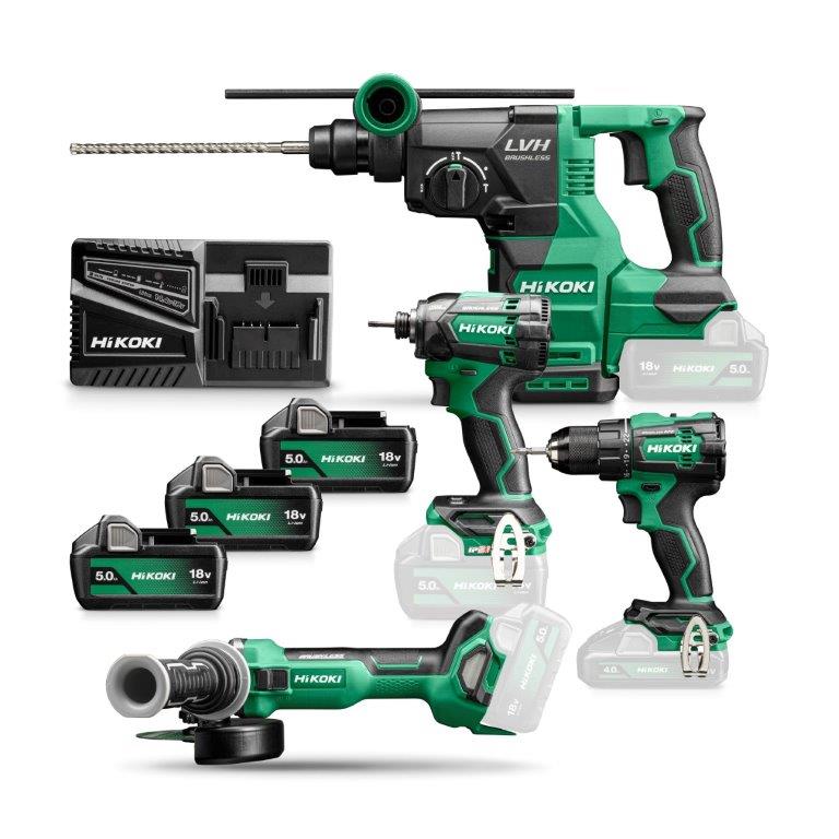 Ensemble d'outils électriques Ds18de+wh18dc+g1813da+dh18 18v 3*5.0ah