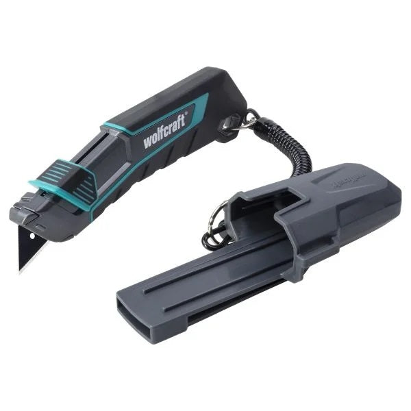 Faca de lâmina trapezoidal Pro Safety + estojo