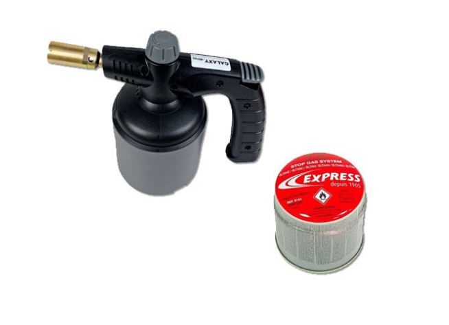 Lampe Soufflante à Gaz Pour Cartouches 190g + Gaz Express 190g
