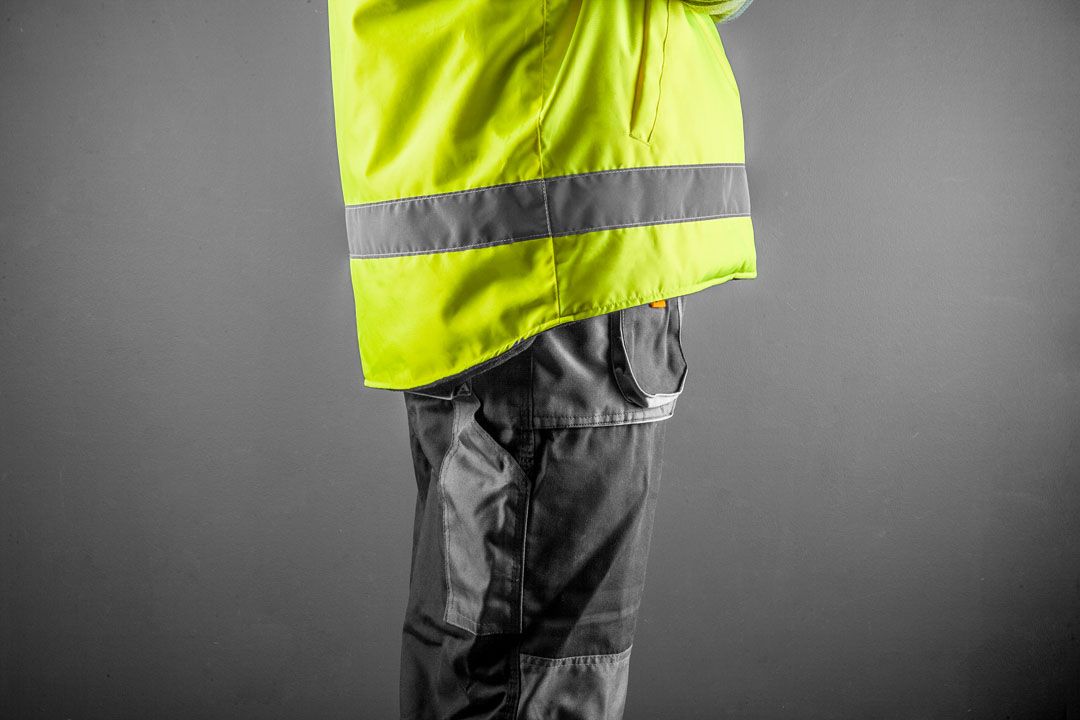 Manica da lavoro riflettente bifacciale gialla taglia Xxl