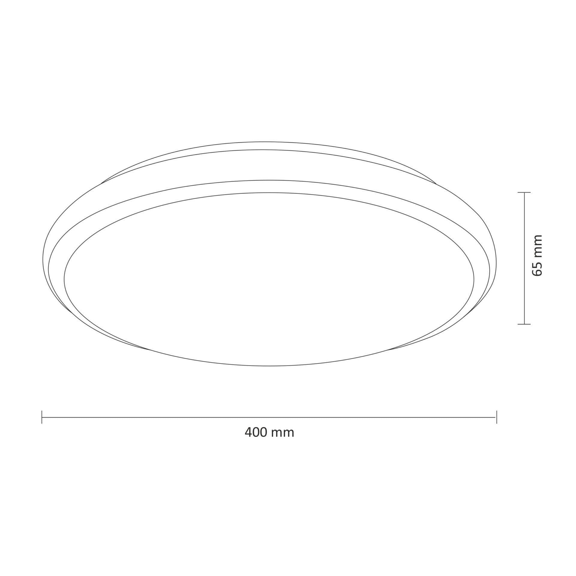 Lampada da Soffitto Led Irina 40 Tonda 48w 5200lm 3000k-6000k Telecomando