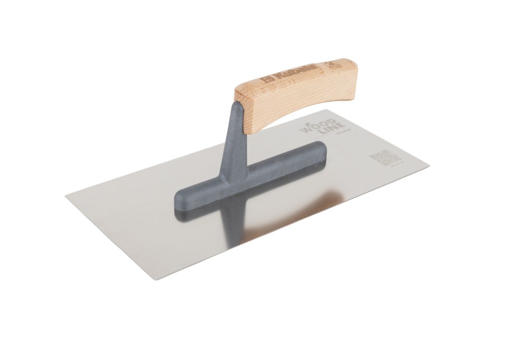 Smooth Stainless Steel Trowel 130*270 Wood Line