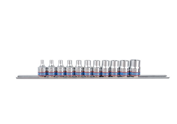 Set Sterdoppen 3/8'' 11 Stuks Kort E4-e14