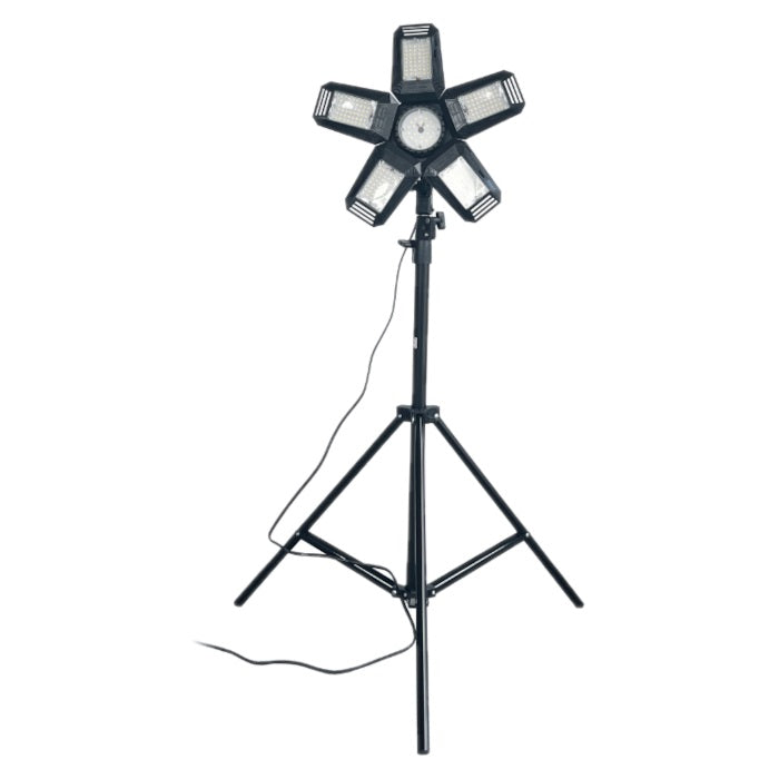Rigel Led 5-bladig hopfällbar verkstadslampa 55w + stativ