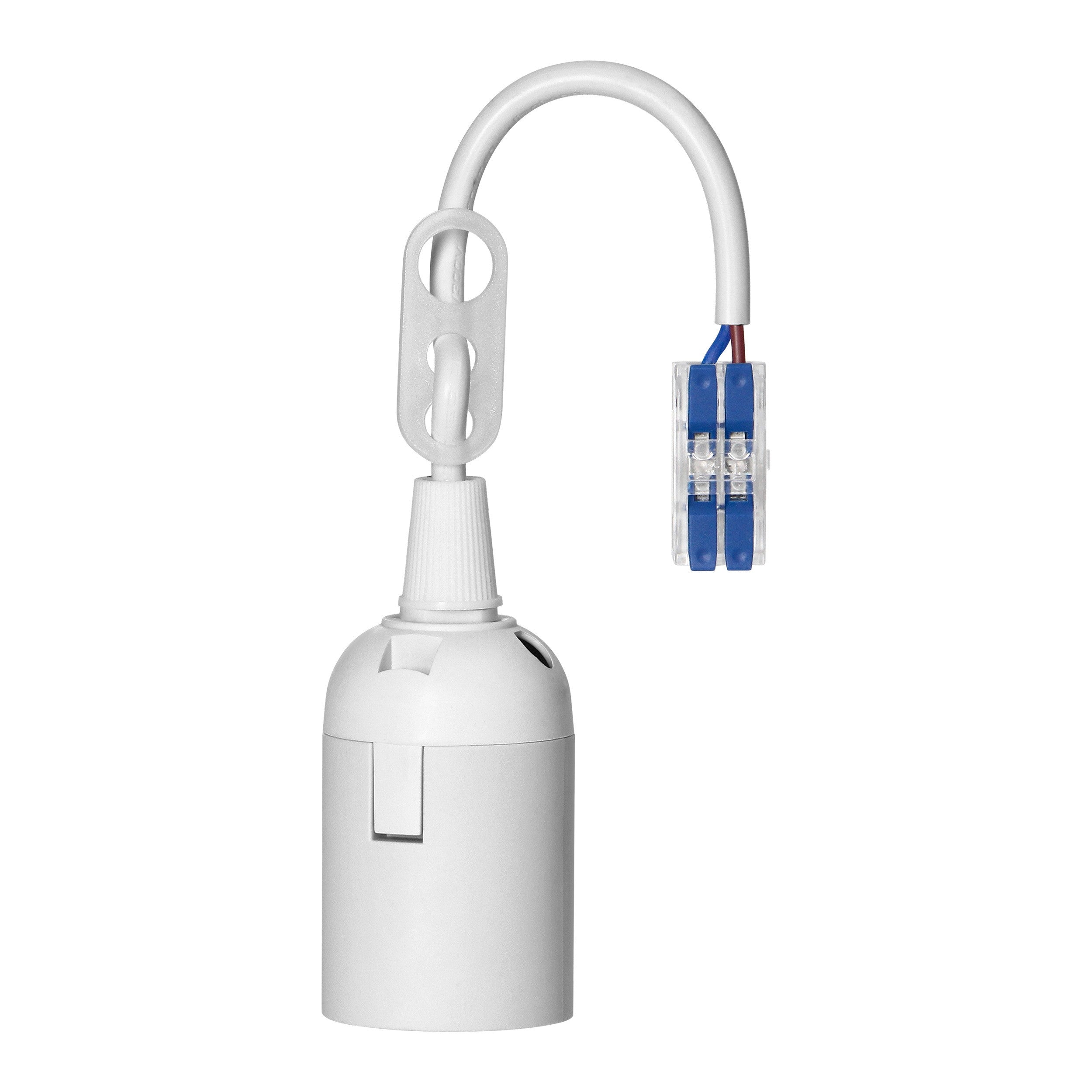 E27 Opravný držák lampy s rychlospojkou Bílý