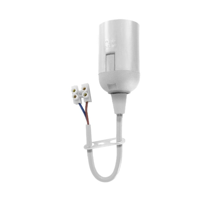 Deisiúchán Sealbhóir Lampa E27 Bán
