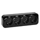 Todo N/t Prise Quadruple 2p+z Schuko Ip20 Noir