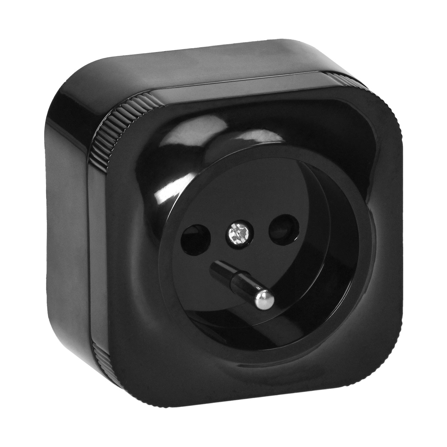 Enkelt stik N/t Todo 2p+z Ip20 Sort