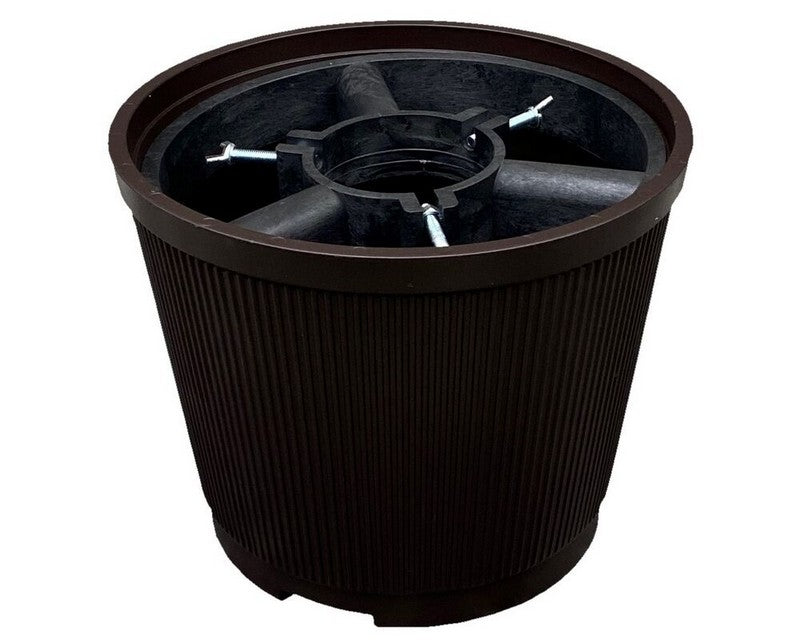 Christmas Tree Stand - Dark Brown Flower Pot