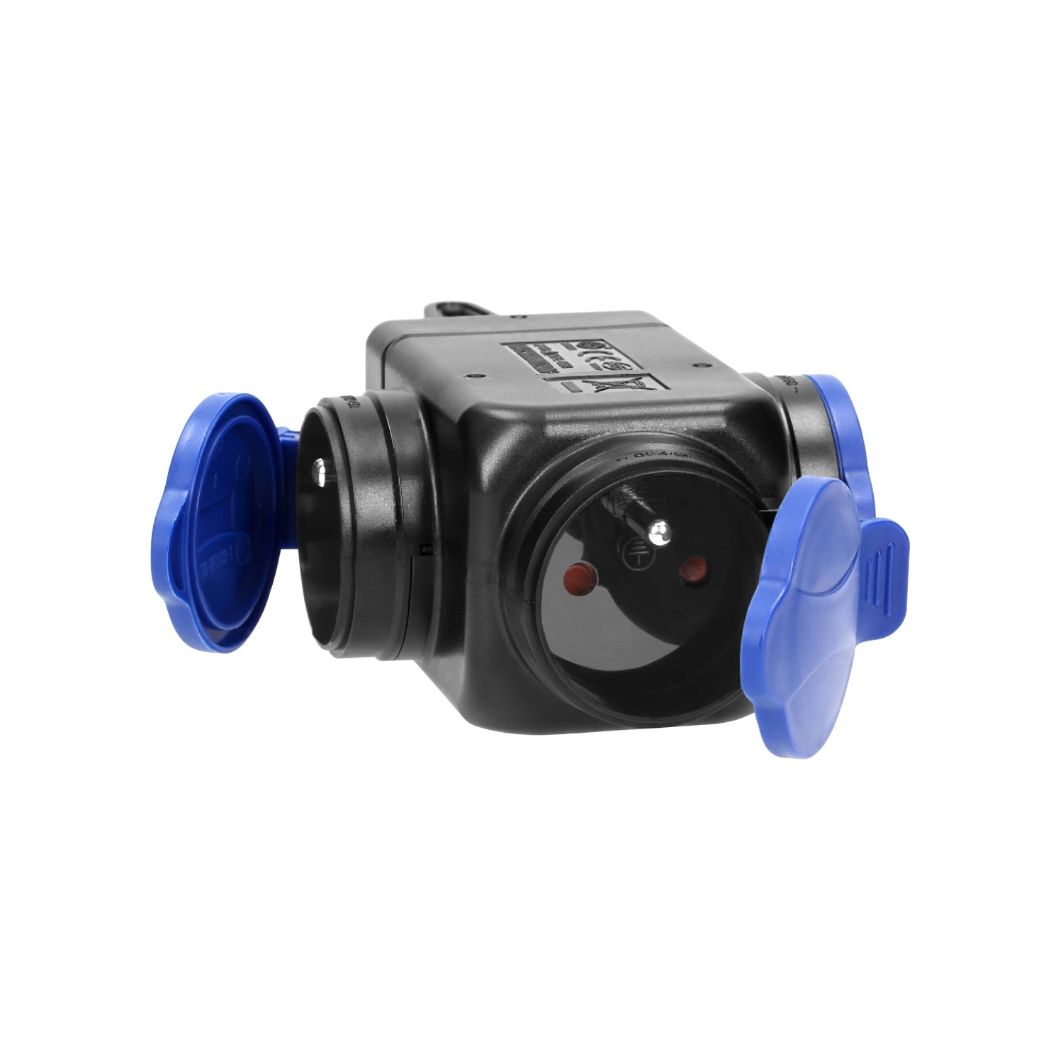 Разпределител с три гнезда Ip44 3*2p+z 16a