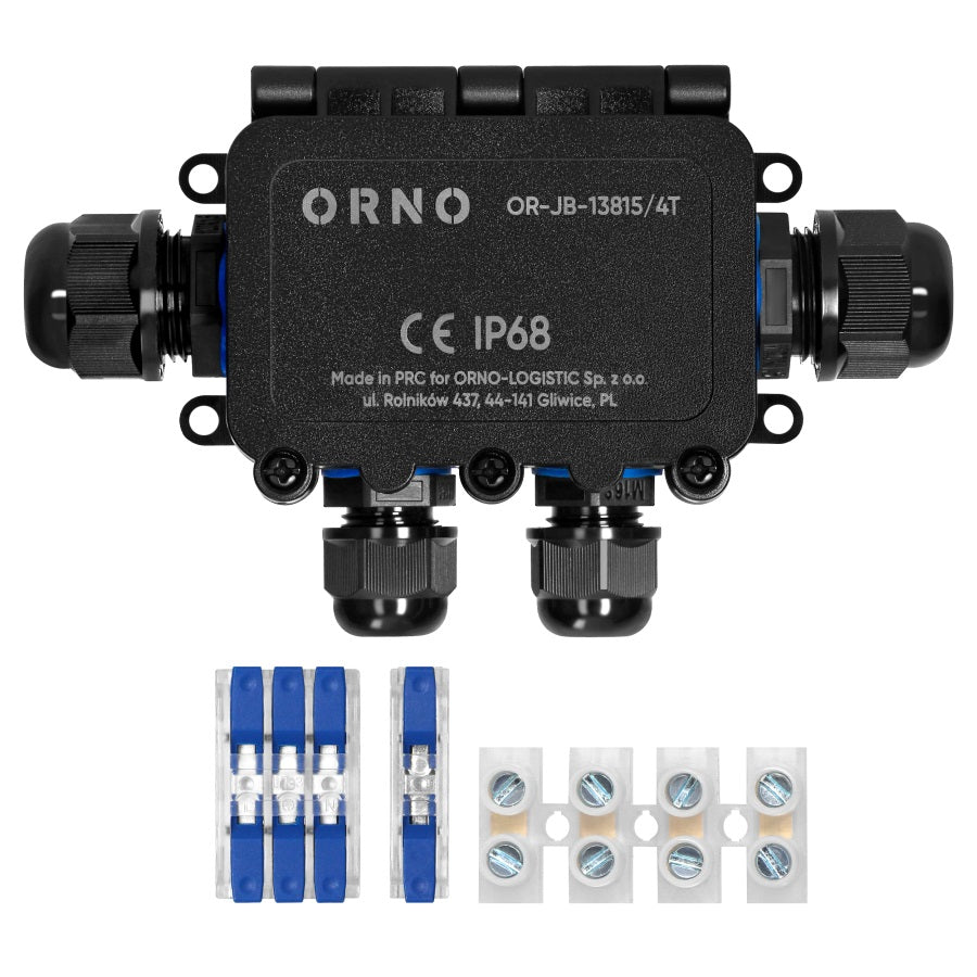 Scatola N/t Ip68 0,5-6,0mm2 2 Lunghezze M20 1 Lunghezza M16 Disposizione a T