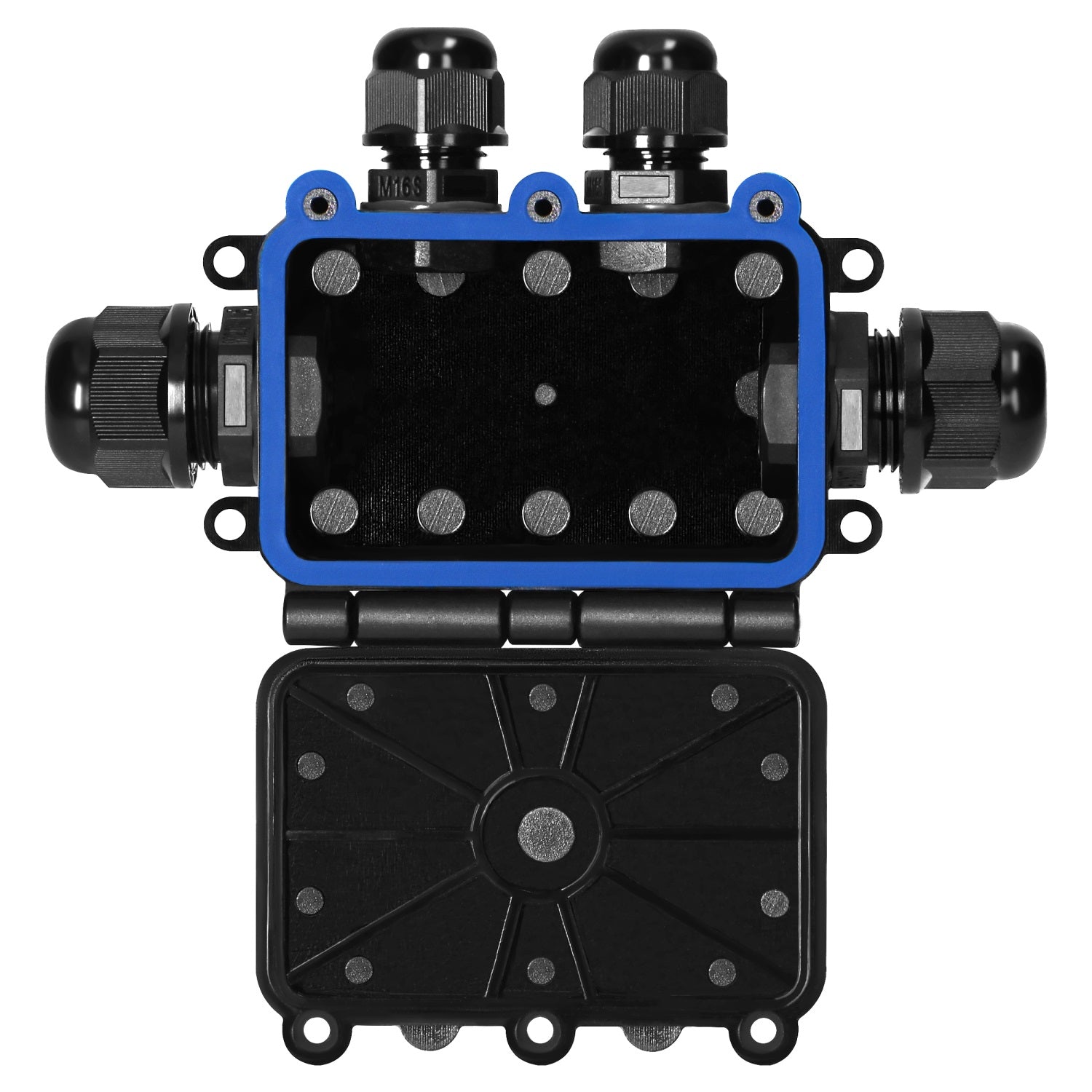 Scatola N/t Ip68 0,5-6,0mm2 2 Lunghezze M20 1 Lunghezza M16 Disposizione a T