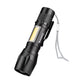 Led Flashlight Zoom Battery 5w Xpe+ Cob+ Case