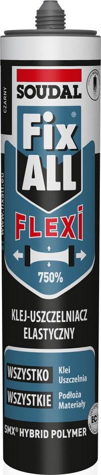 Fix All Flexi Uszczelniacz hybrydowy Czarny 290ml