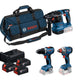 Combi Kit 18v Gsr 18v-65 + Gdx 18v-285 + Gbh 18v-22 3*5.0ah