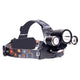 Led čelovka 5w T6 + 2x Cree batéria 0478