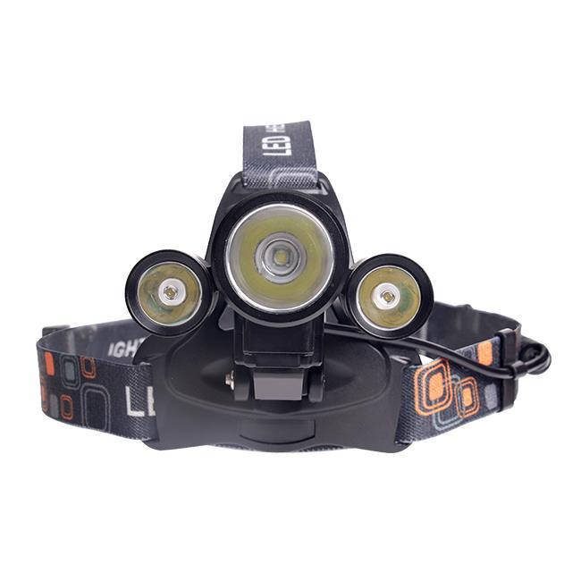 Led čelovka 5w T6 + 2x Cree batéria 0478