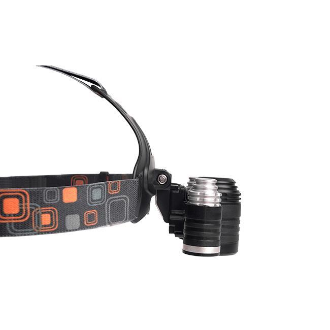 Led čelovka 5w T6 + 2x Cree batéria 0478