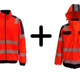 Rain Jacket With Liner Orange Size S