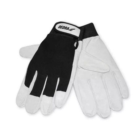 Leather Gloves Grain Leather Black Size 9