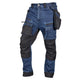 Denim Work Trousers With Cordura Reinforcements Navy Blue Size L
