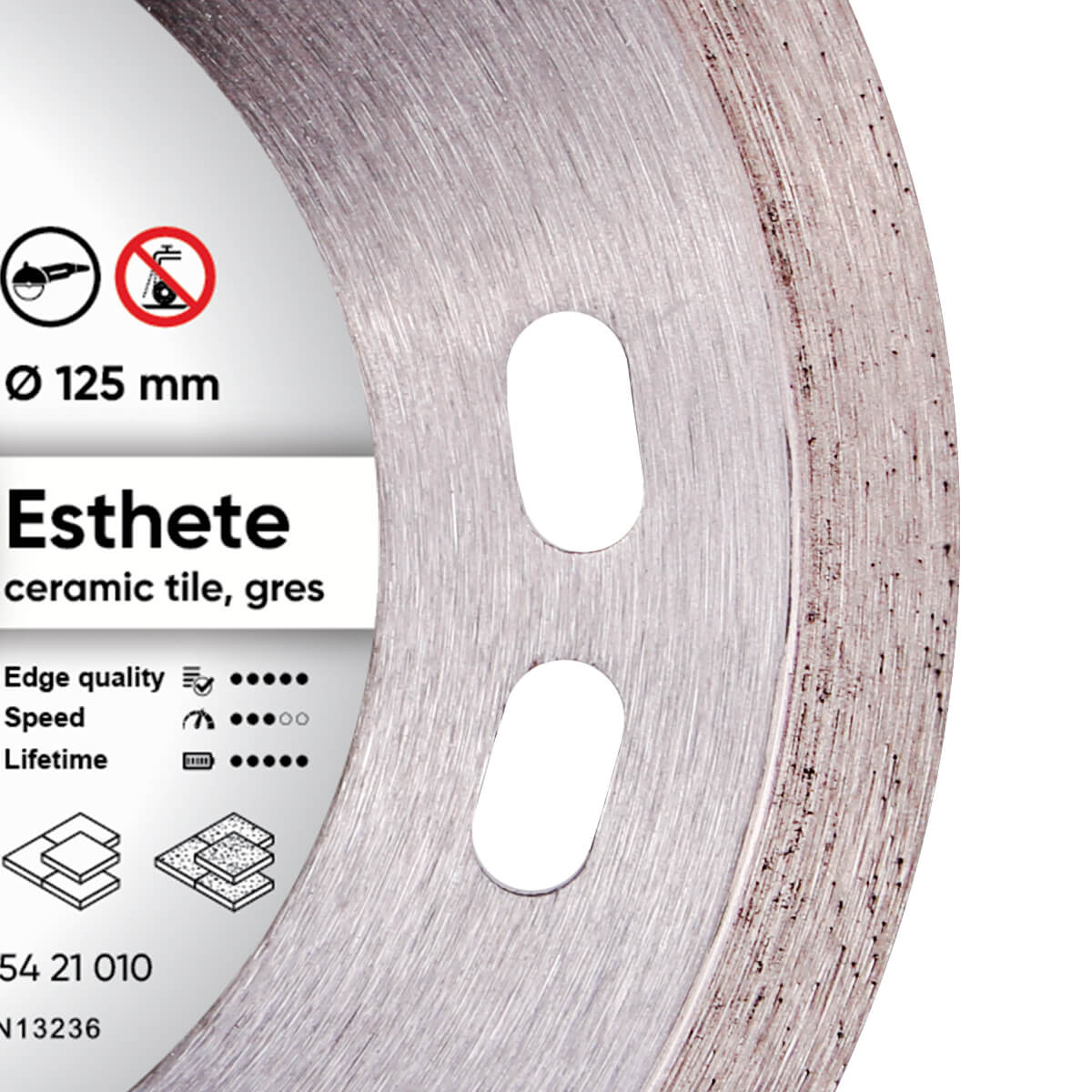 Lame diamantée Esthète 125*1.1*8*22.23
