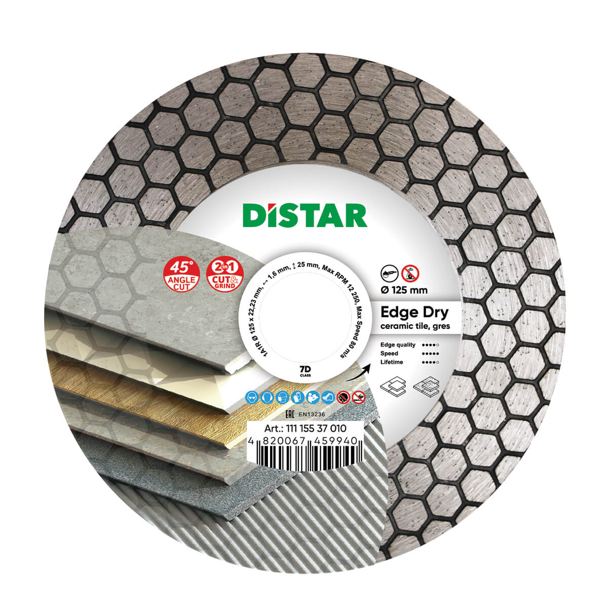 Lann Tirim Imeall Diamond 125*1.6*25*22.23